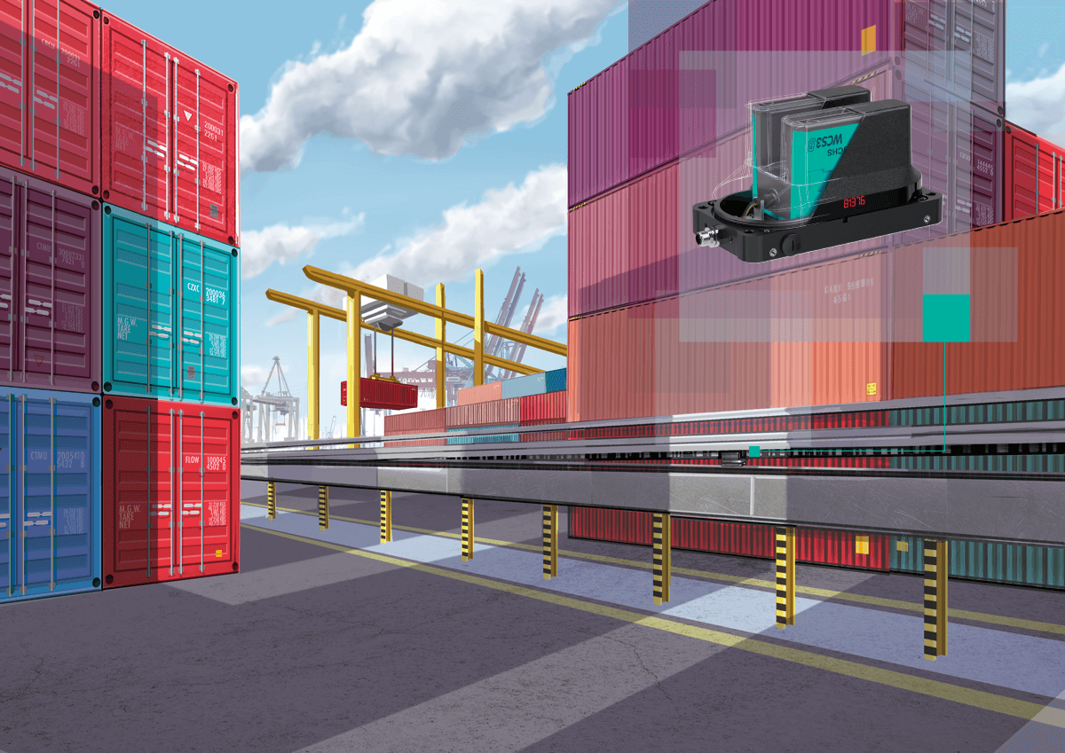 Das Weg-Codier-System WCS kommt in Containerhäfen zum Einsatz