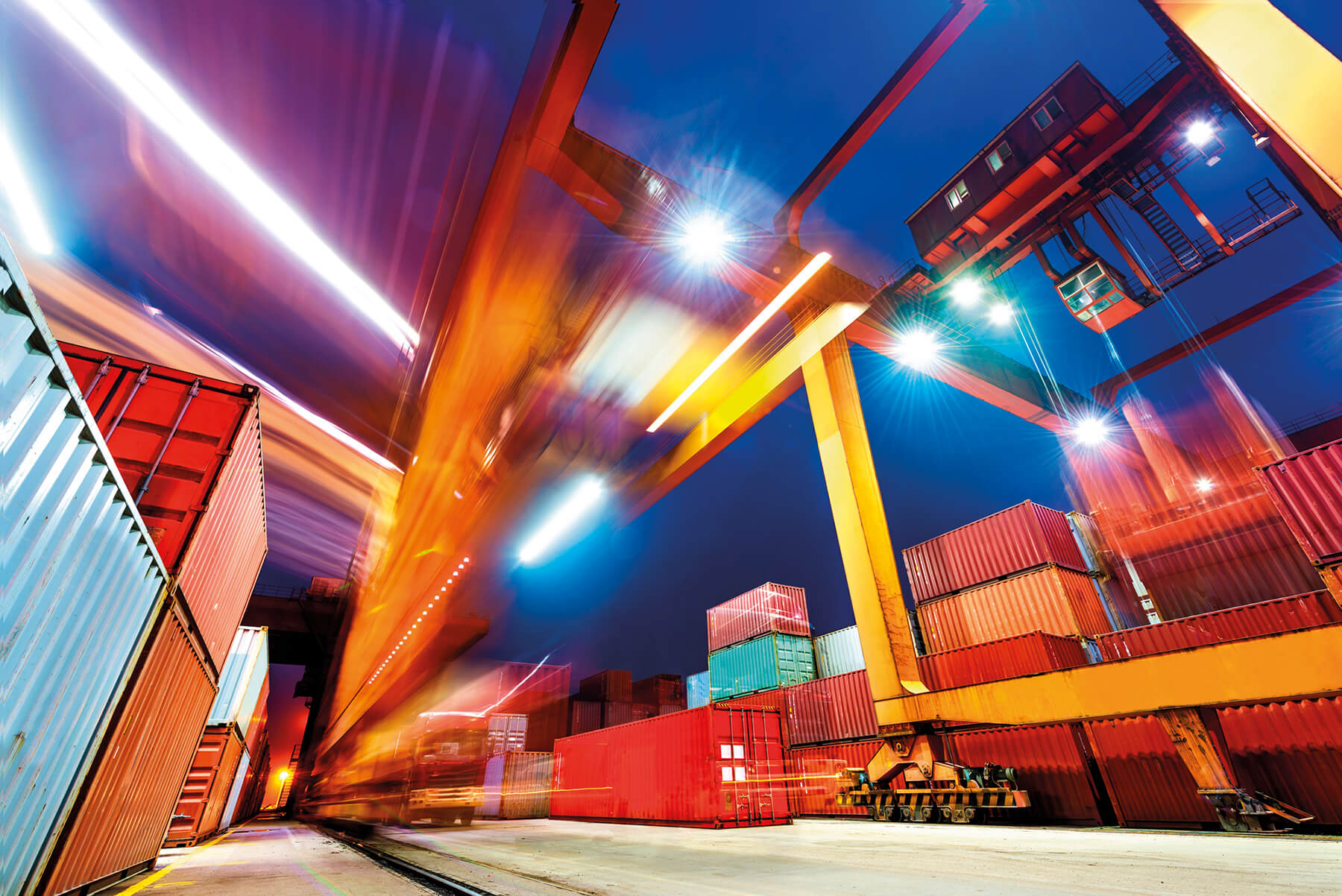 Das Weg-Codier-System WCS hilft bei der Positionierung von Containern im Hafen