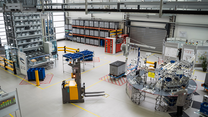 TC PULS demonstration factory for intralogistics and production concepts