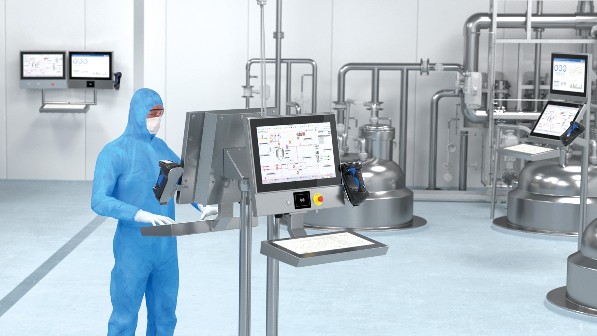 HMI systems in pharma production