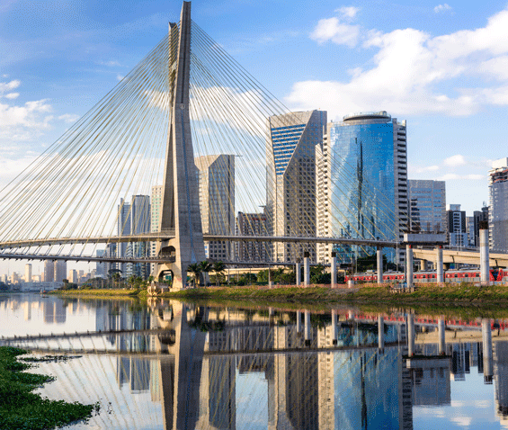 Brücke Estaiada OctÃ¡vio Frias de Oliveira in Sao Paulo