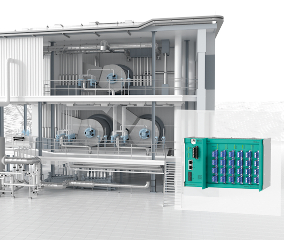 Ethernet-APL rail field switch in industrial burner