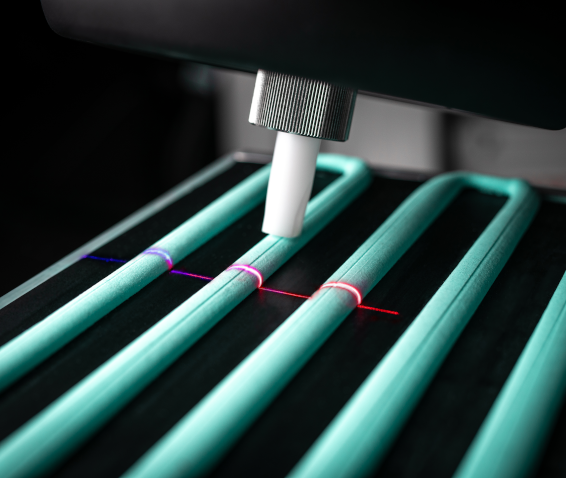 Hochwertige Laser mit blauem und rotem Licht